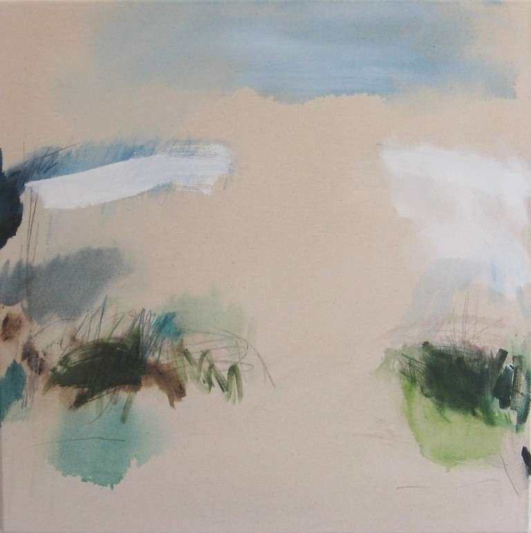 "Landschaft"  2010  70x70cm  MT auf LW/MM on canvas