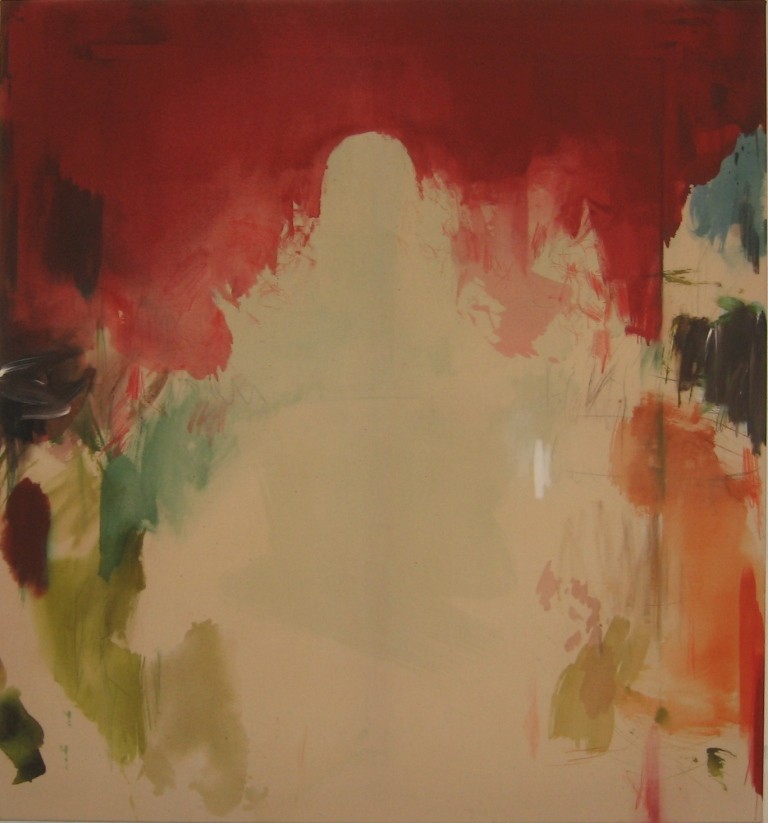 "Rosenmadonna"  2008   145x135cm  MT auf LW/MM on canvas