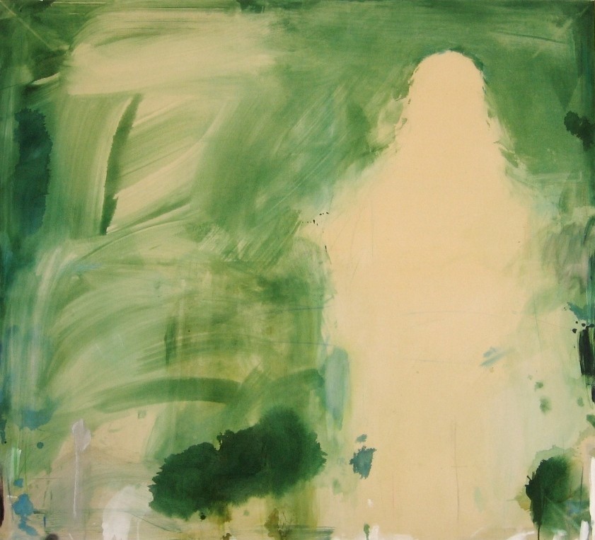"Grüne Hose"  2013  160x145cm  MT auf LW/MM on canvas