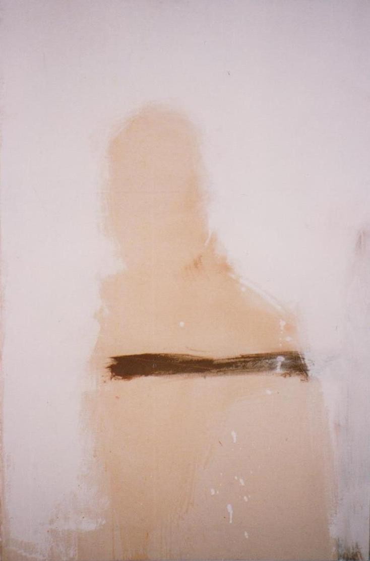 "Kein Portrait"  1998  80x50cm  MT auf LW/MM on canvas