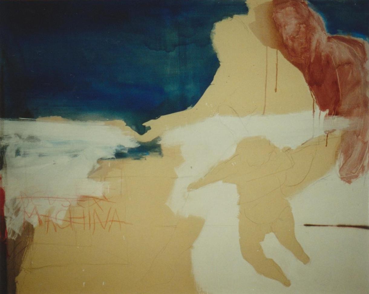 "Deus ex machina"  1999  160x200cm  MT auf LW/MM on canvas