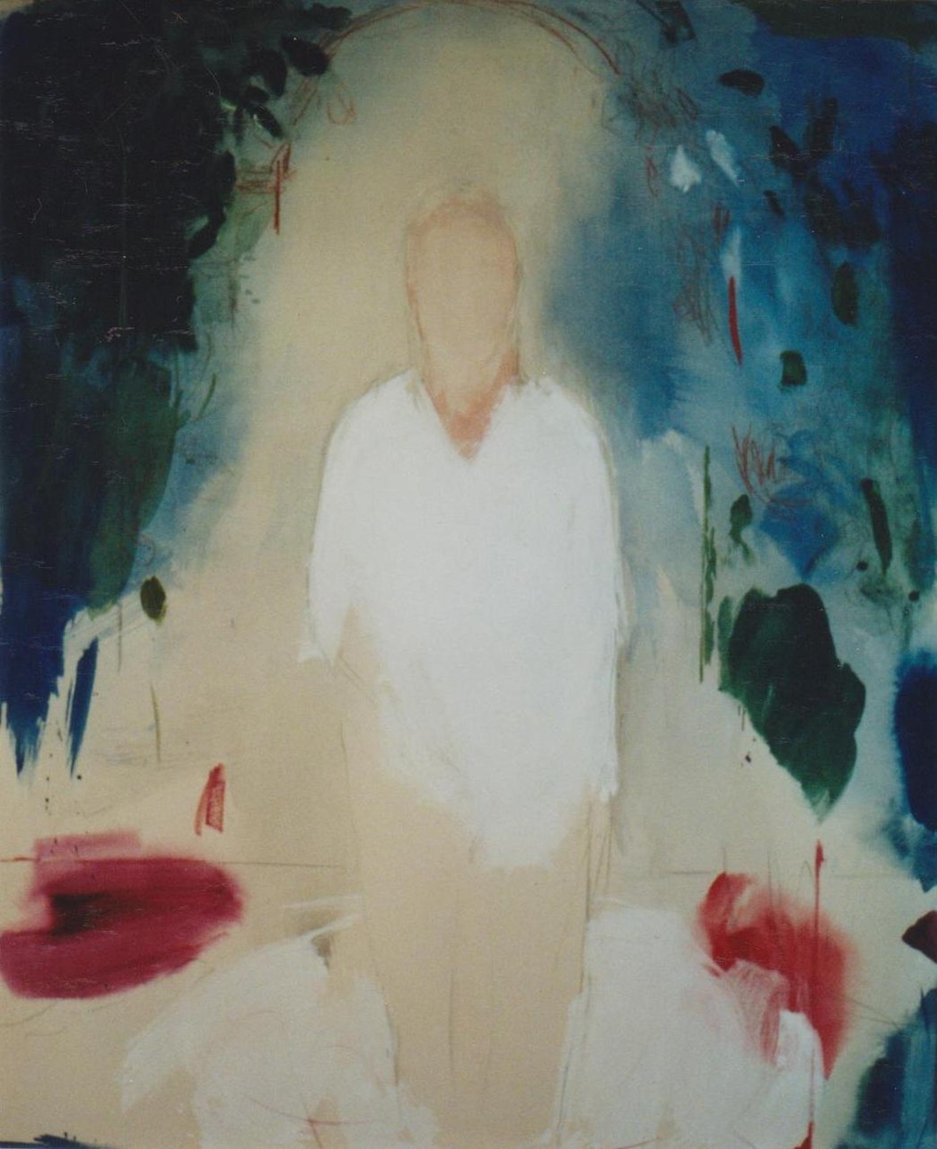 "Maria im Rosenhag"  2005  145x120cm  MT auf LW/MM on canvas