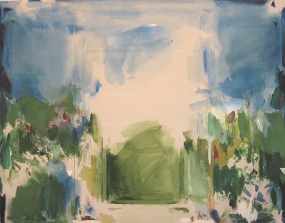 "Gartentor"  2008  180x230cm  MT auf LW/MM on canvas