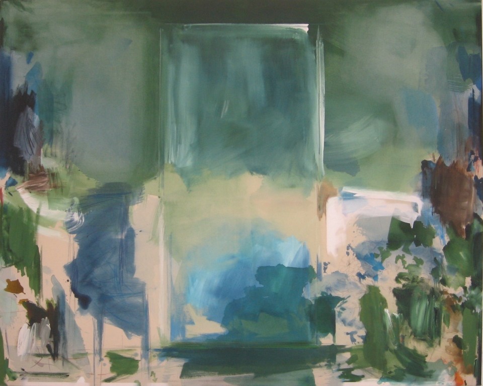 "Gartentür"  2008  160x200cm  MT auf LW/MM on canvas