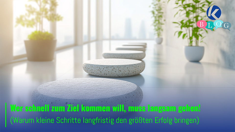 Wer schnell zum Ziel kommen will, muss langsam gehen