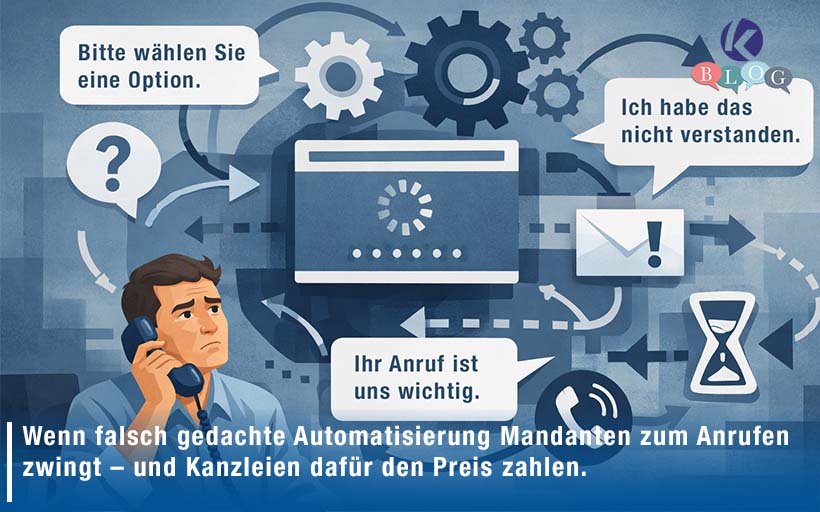 Wenn falsch gedachte Automatisierung Mandanten zum Anrufen zwingt – und Kanzleien dafür den Preis zahlen