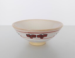 大塩昭山の奈良絵茶碗です。