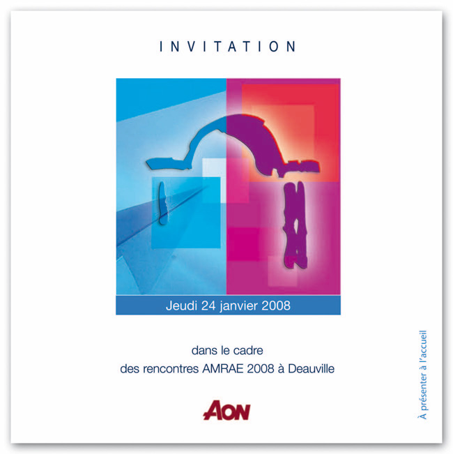 INVITATION, Groupe Aon France, CREATION DE L'ILLUSTRATION