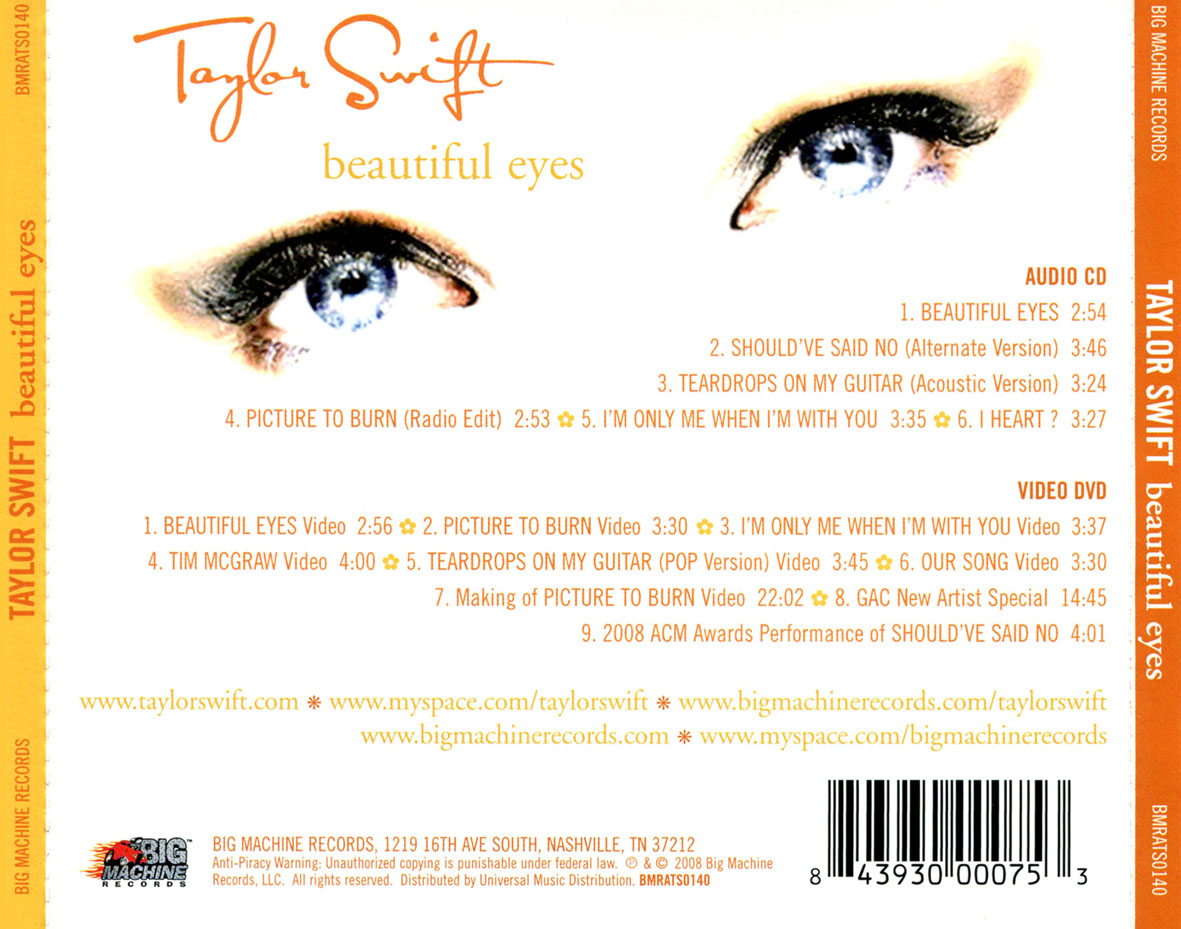 Back Cover & Track Listing