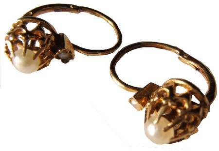 Paire de boucles d'oreilles or 50 €