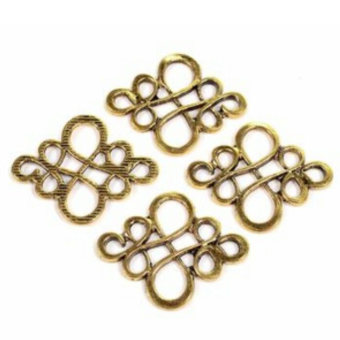 Ornament, rostgold hell