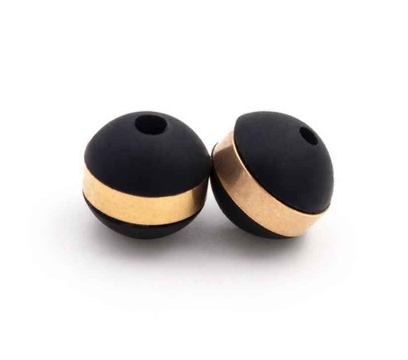 Kugel, schwarz/gold