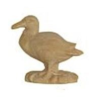 Bild Krippenfigur Ente handgeschnitzt aus Zirbenholz