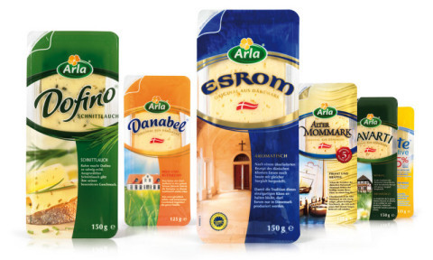 Arla - Scheibenkäse - Yellow Cheese - Dofino - Danabel - Esrom - Havarti - Alter Mommark - - Packaging - Design - 2009 - Verpackung