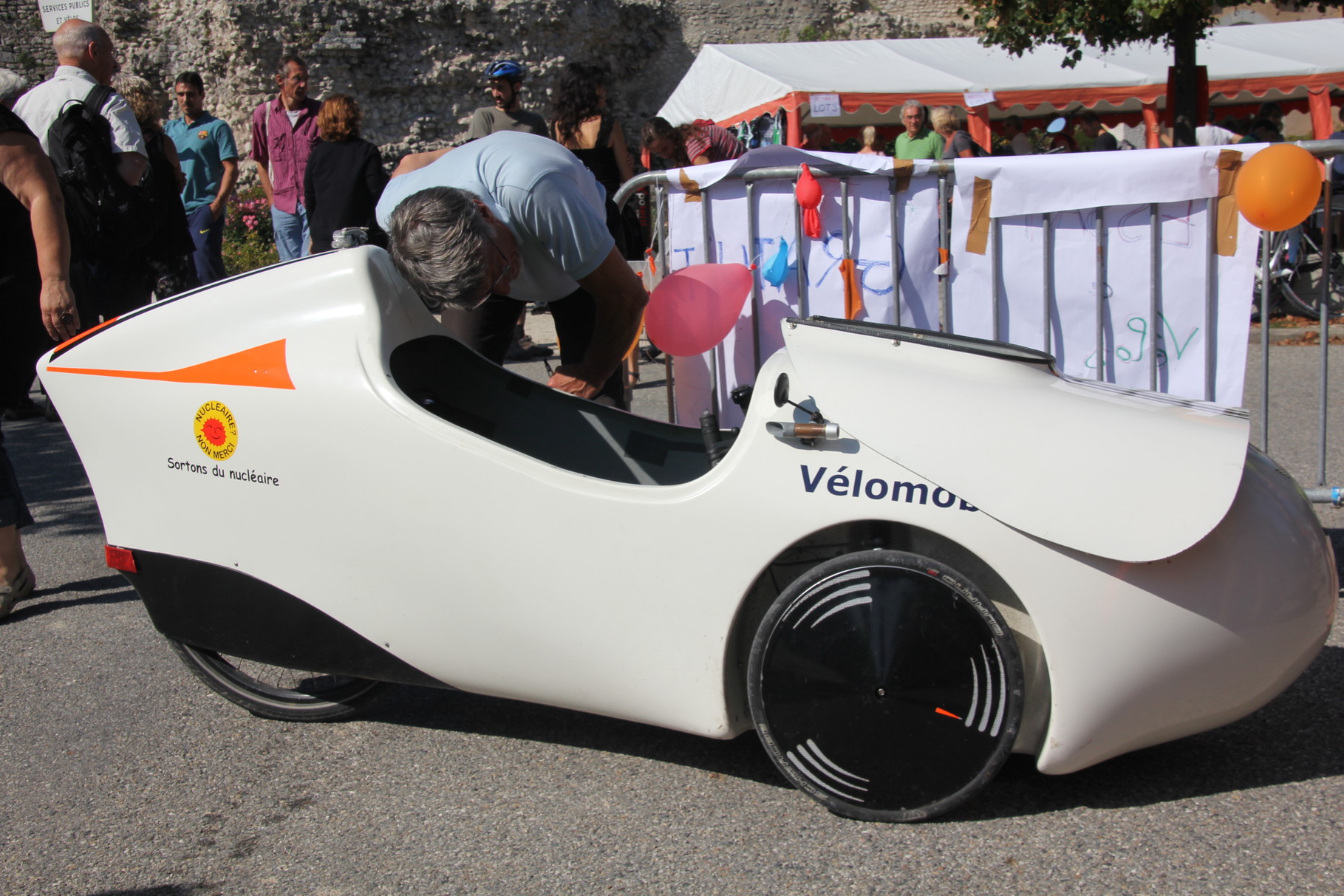 Une vélomobile