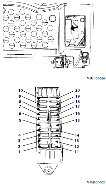 Hitachi ZAXIS Fuse Box diagram