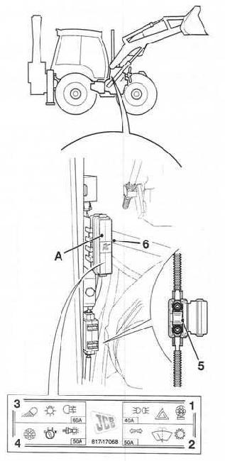 Jcb 3cx предохранители и реле JCB 3CX / 4CX / 2CX Fuse box and Relay Diagram - Wiring Diagrams