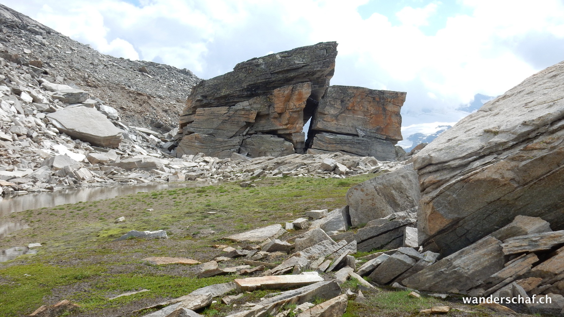 im Aufstieg Richtung Stellipass