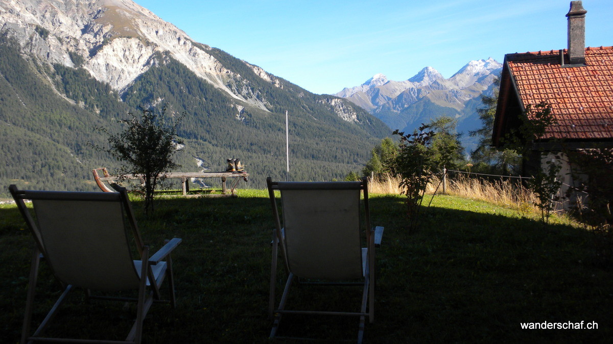 die aussichtsreiche Terrasse