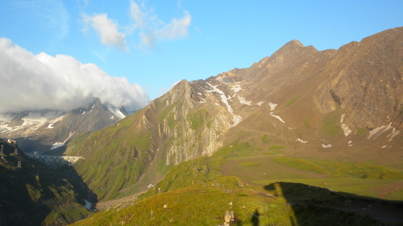 Blick zum Passo dei Camosci.....vom Gletscher ist nicht mehr viel übrig