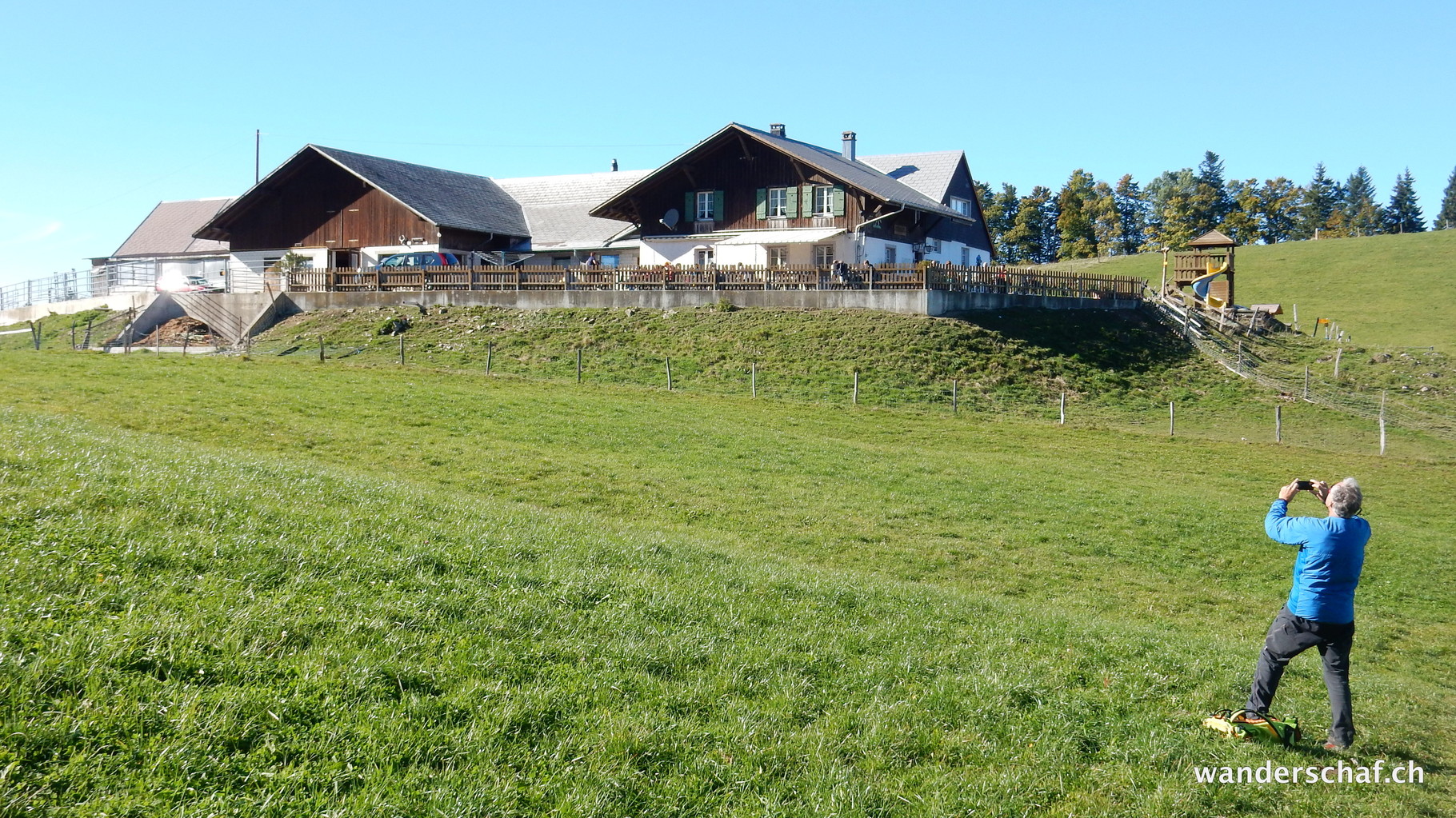 Ankunft beim Bergbeizli Hinter Brandberg