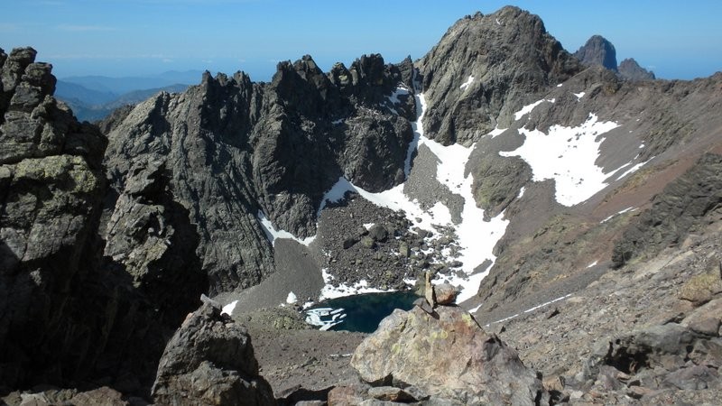 Blick zurück zum Lac du Cinto