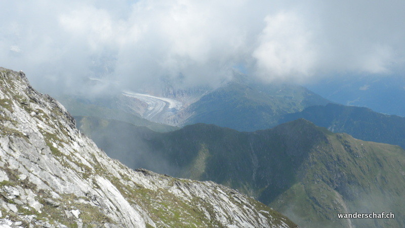 Aletschgletscher in Sicht