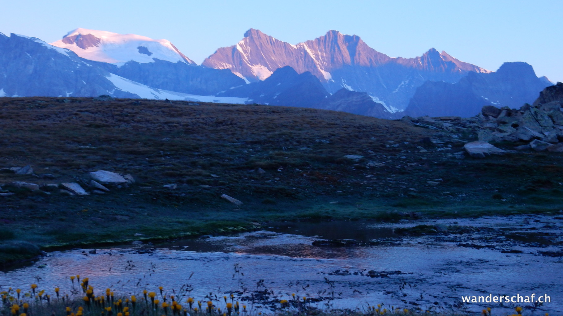 Alphubel, Täschhorn, Dom, Lenzspitze, Nadelhorn