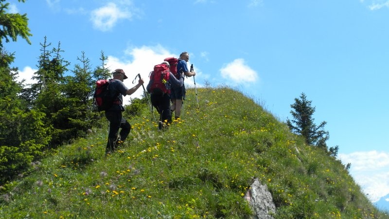 im Aufstieg zum Cheibenhorn