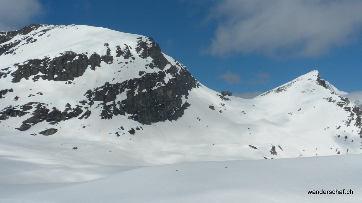 der Gegenanstieg zur Britanniahütte