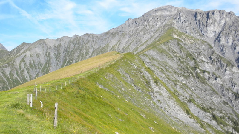 im Aufstieg zum Gsürwägli Richtung Härdigs Höreli