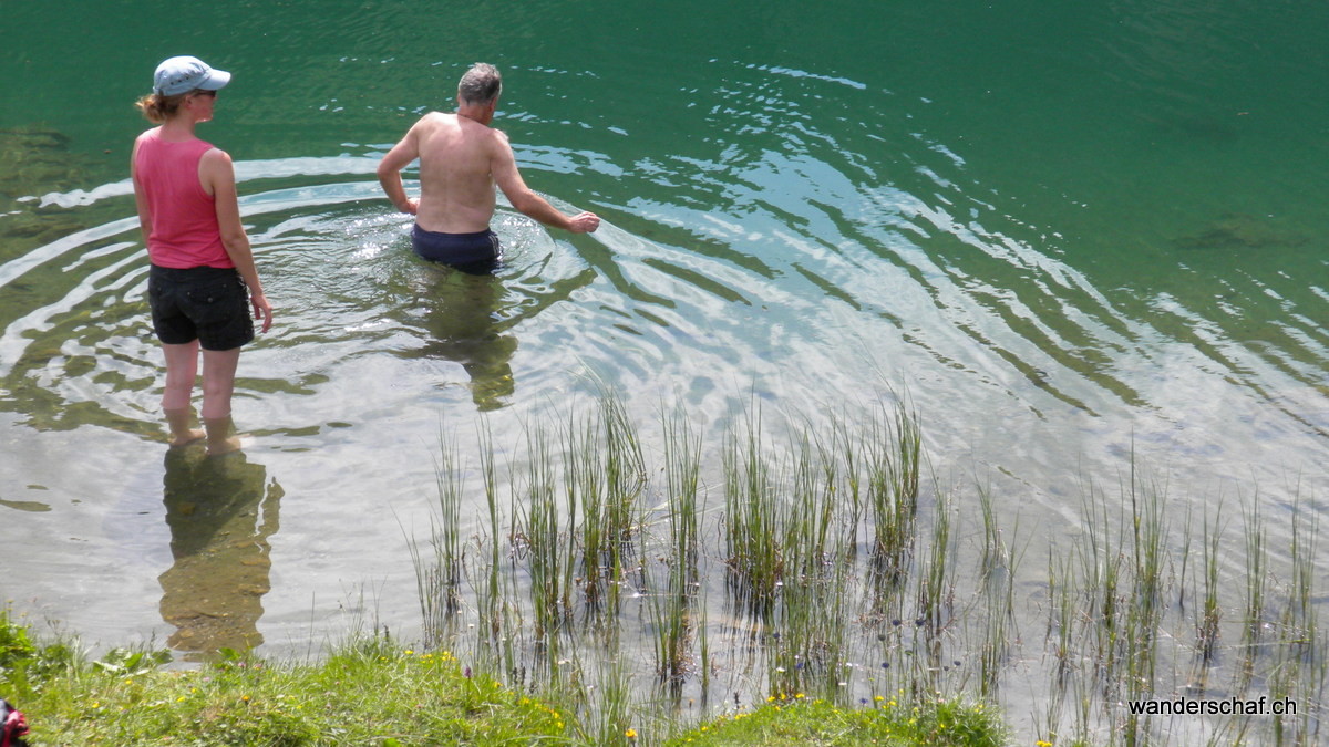 die verdiente Abkühlung im Seebergsee