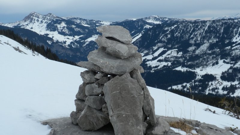 im Aufstieg Richtung Schiff; Blick zum Fürstein