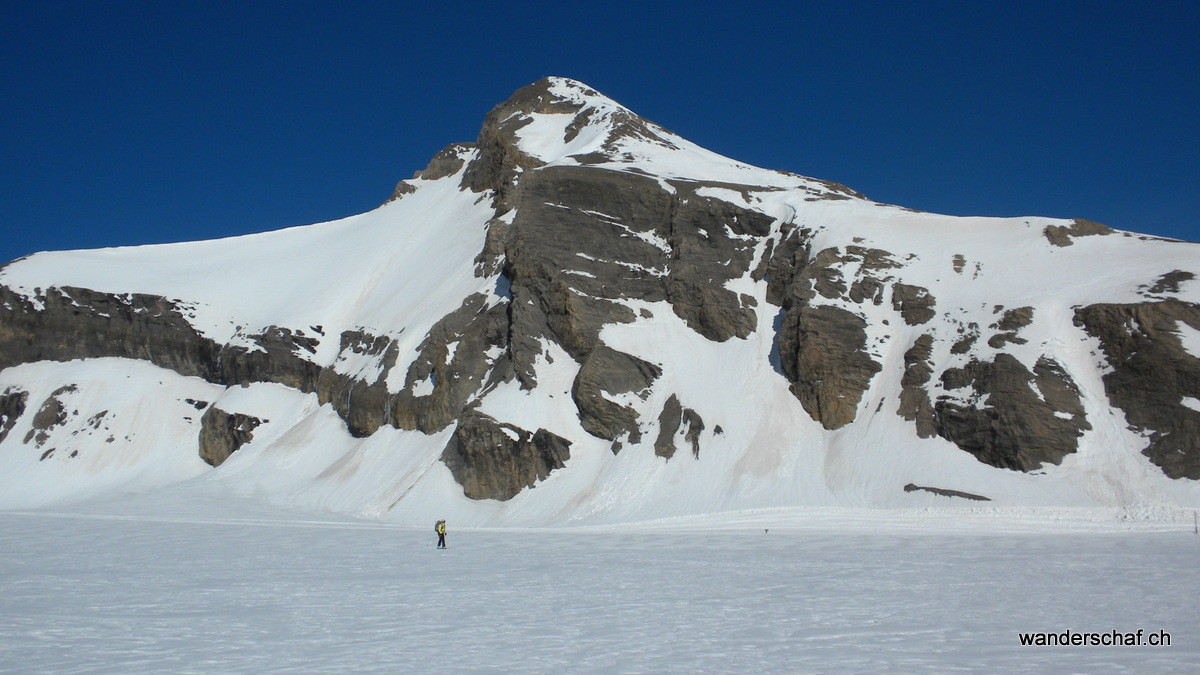 zuerst gibt's eine ruppige Abfahrt über den Glacier de Tsanfleuron 