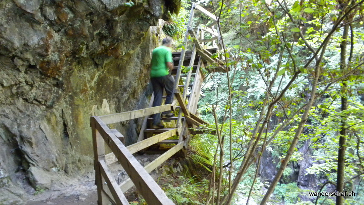 in der eindrücklichen Durnand Schlucht