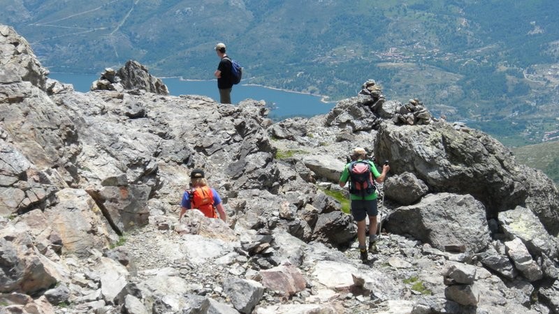 im Abstieg auf der Normalroute Richtung Refuge de l'Erco