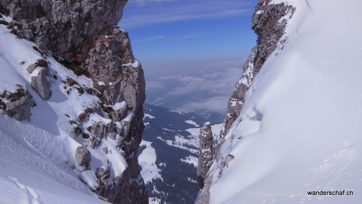 Tiefblick Richtung Wiggen