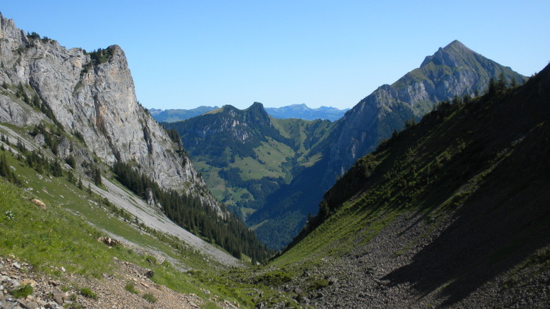 Blick zurück (Wätterlatte und Dreispitz)