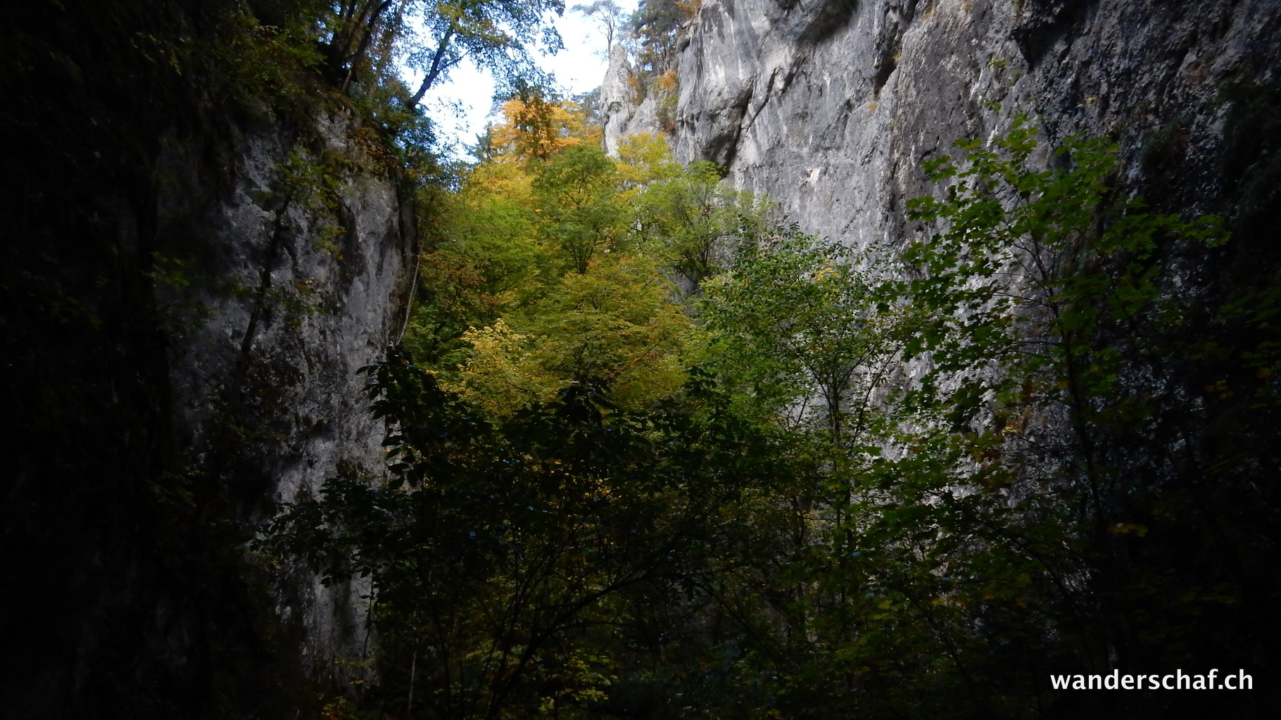 Aufstieg durch die Wolfschlucht