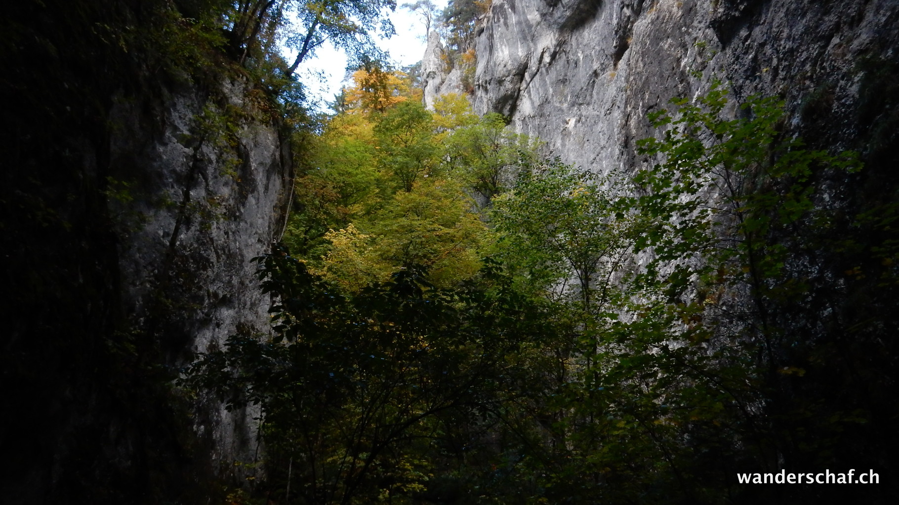 Aufstieg durch die Wolfschlucht