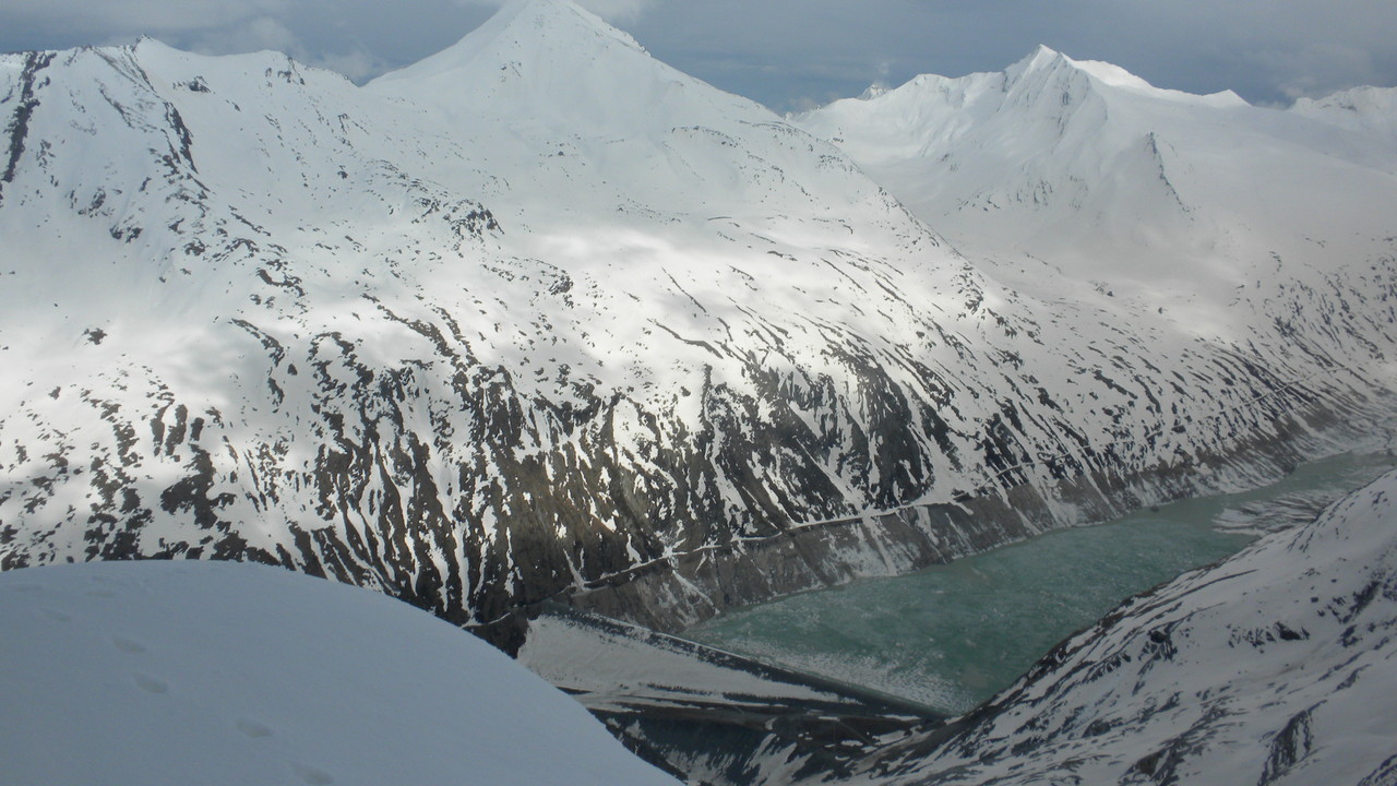 Blick zum Mattmarksee runter