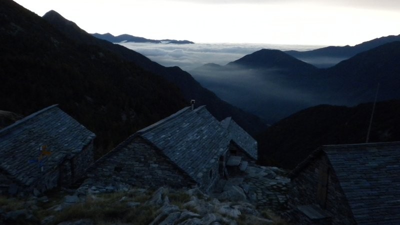 Alpe Spluga in Morgenstimmung