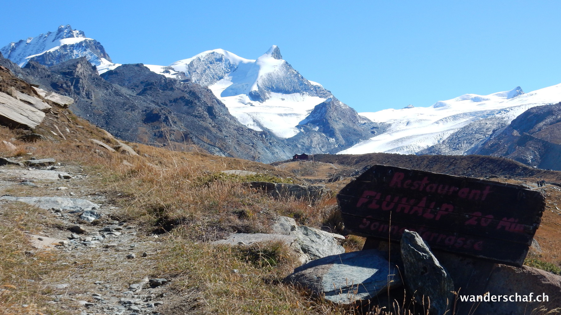 erster Blick Richtung Findelgletscher