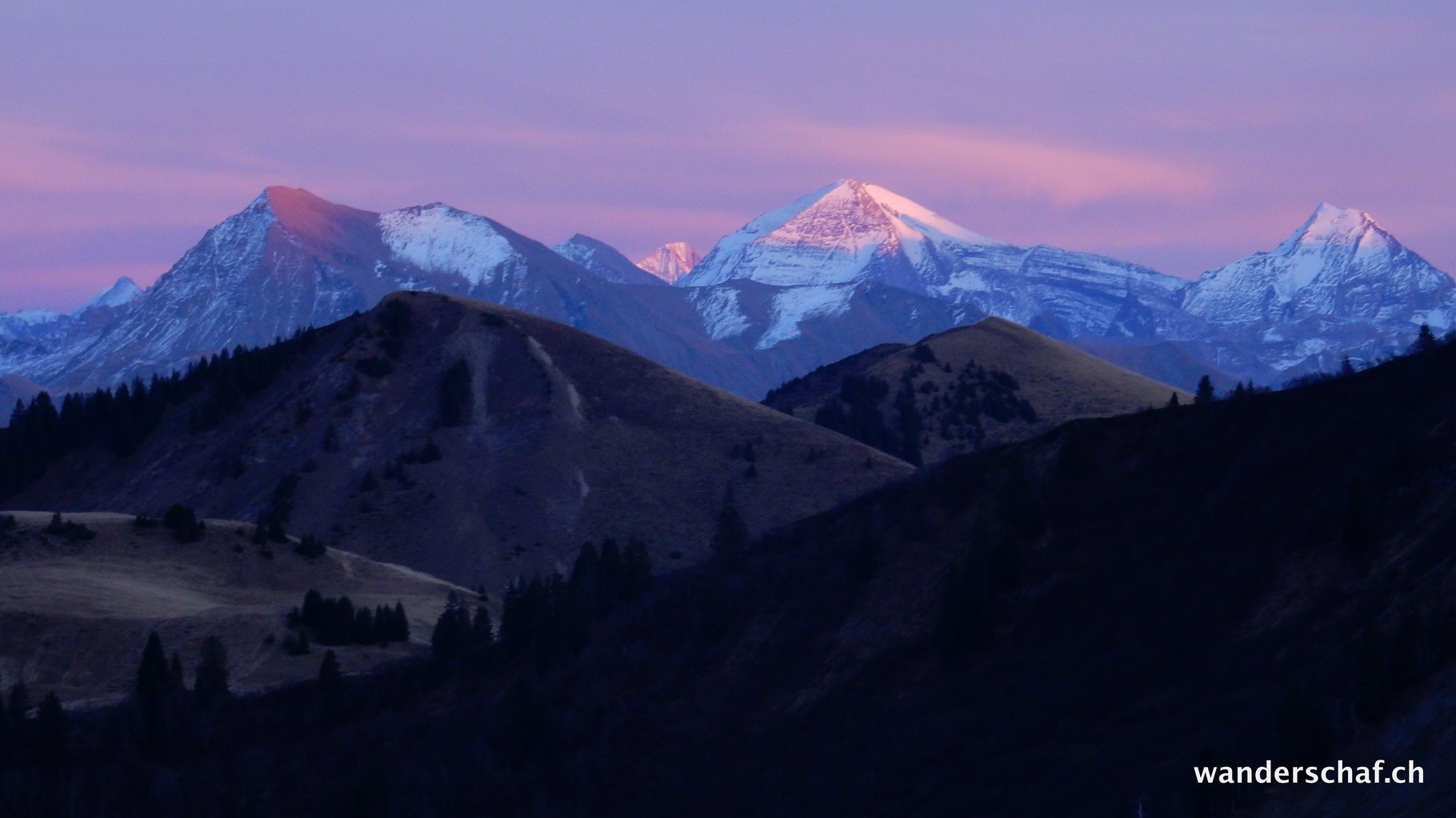 diese wunderbare Abendstimmung genossen wir bei der Grubenberghütte