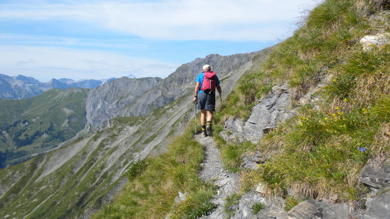 auf dem schönen, ausgesetzten Gsürwägli