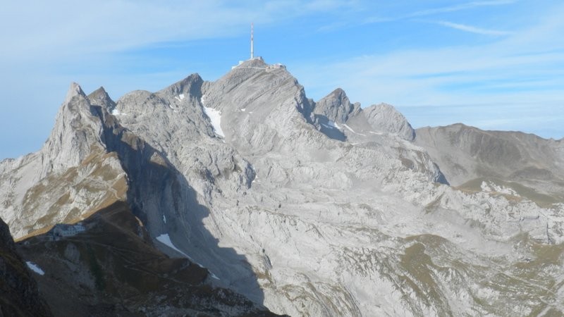 ein Teil unseres Wegs von gestern, Säntis