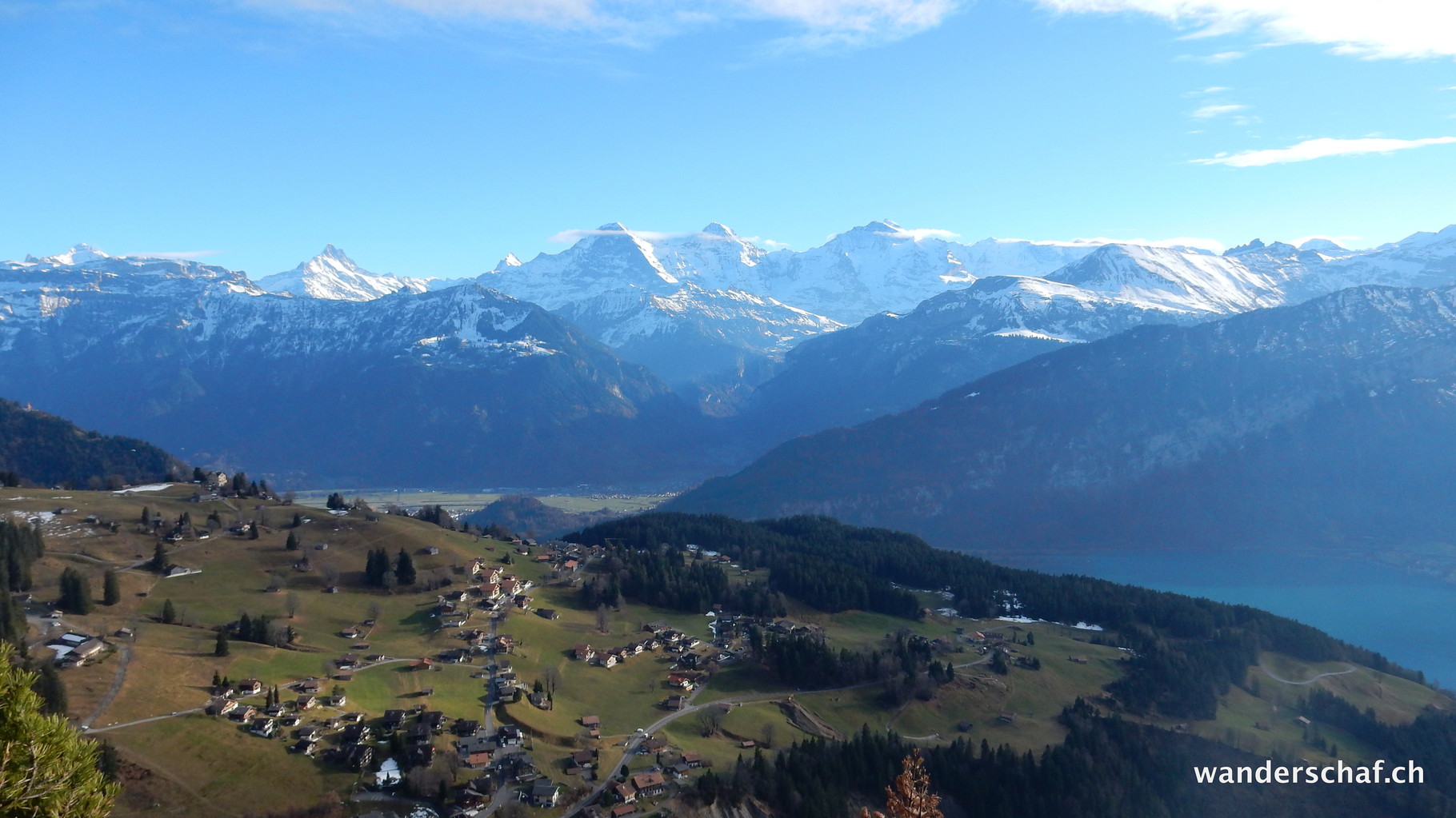 Eiger, Mönch und Jungfrau sind hier ganz nah