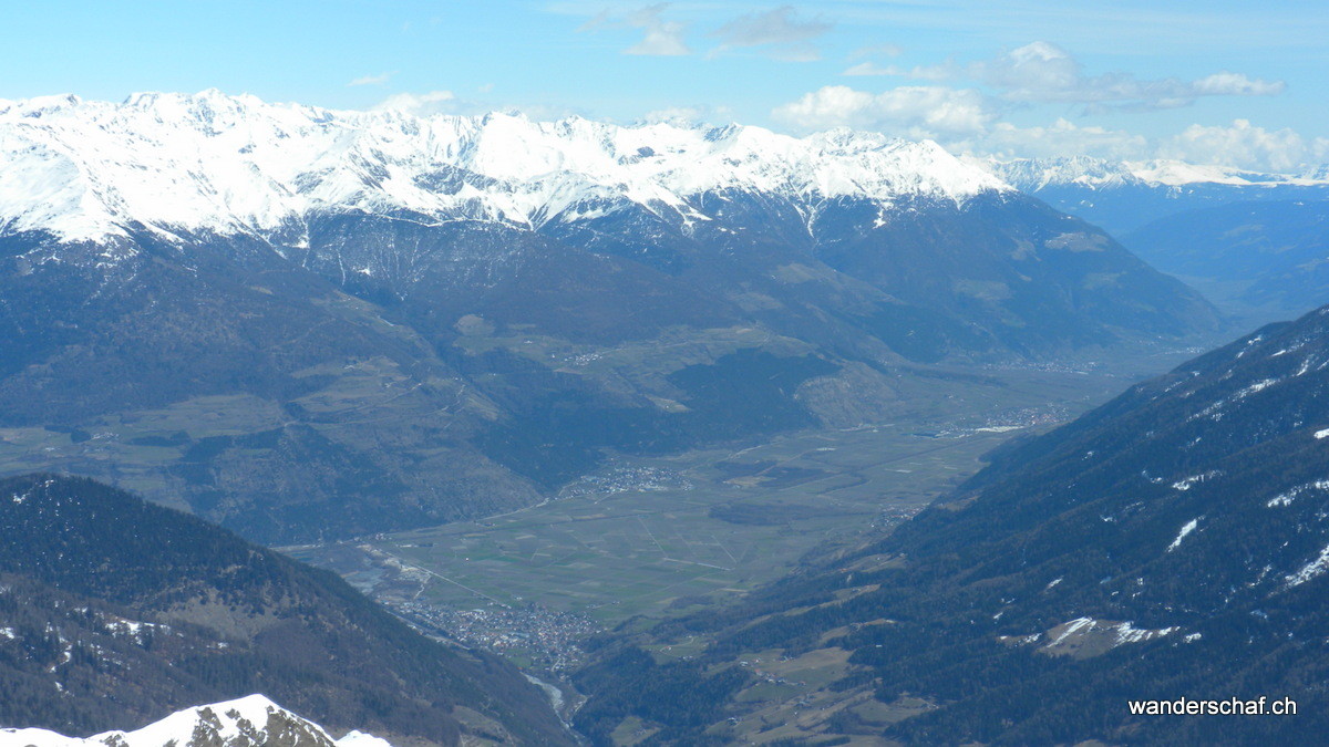 Tiefblick ins Vinschgau