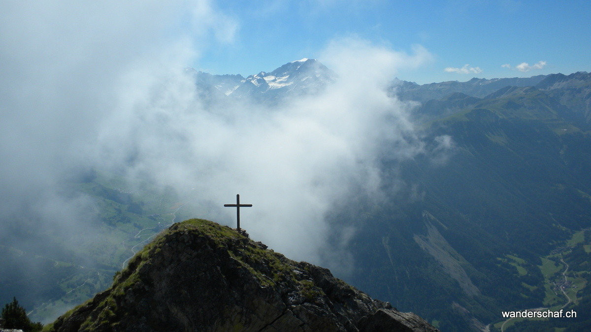 Gipfelkreuz vom Bonnehomme