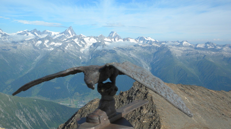 auf dem italienischen Gipfel vom Blinnenhorn